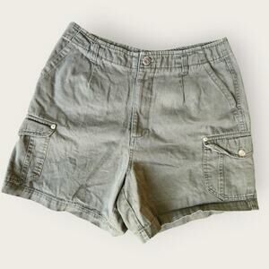 Kathy Ireland Olive Green Cargo High-rise Shorts Juniors/Ladies Size 7/8